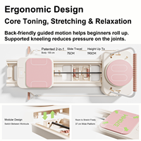 Macyo Reformer de Pilates pliable, appareil de gym multifonctionnel pour la maison, machine d'étirement, planche torsionnelle, étireur de jambes, équipement d'exercice abdominal