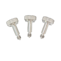 Sekrup Jempol Kepala Knurled dari Paduan Aluminium 6061, Sekrup Penyetel Lurus, Sekrup Kustom Non-Standar yang Dibuat dengan Mesin CNC, Produsen Sekrup Kustom