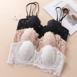 High Quality Teen <b>Girls</b> Sexy Lingerie Half Cup Push up <b>Bra</b> <b>Strapless</b> Cup <b>Bra</b> - Product Image 3