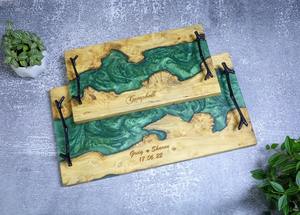 Bandeja de Resina de Madera de Primera Calidad para Exportación, Bandeja de Servicio Hecha a Mano con Acabado de Alta Calidad para Restaurantes y Decoración del Hogar a un Precio Competitivo - Product Image 3