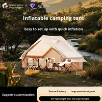 Tentes de camping gonflables d'extérieur durables et résistantes aux intempéries avec grand toit ouvrant pour le camping en famille et les divertissements en plein air