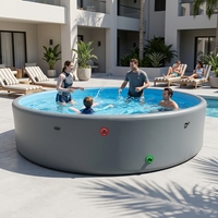 Piscine gonflable de haute qualité avec couverture pour enfants et nouveau-nés, écologique, pour les jeux aquatiques à domicile en été