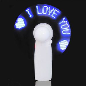 Ventilador LED Portátil Personalizado con Logotipo y Mensaje, Mini Ventilador LED con Mensaje Programable, Ventilador de Mano con Luz LED - Product Image 3