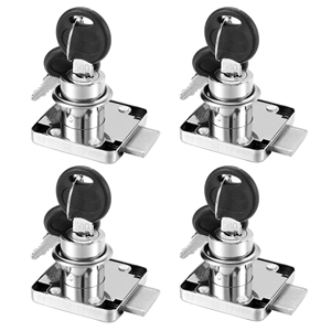 Serrure <span class=keywords><strong>de</strong></span> meuble en gros pour armoire et boîte aux lettres, 2 clés, cylindre <span class=keywords><strong>de</strong></span> 20 mm, serrure à came en fer pour tiroir et placard <span class=keywords><strong>de</strong></span> cuisine, pour commode - Product Image 2