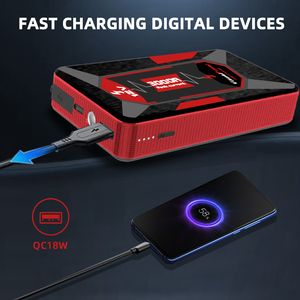 Power Bank Car 12v <b>Battery</b> Booster Jump 3000A Portable Lithium Jump <b>Cable</b> <b>Battery</b> for Motorcycle Car - Product Image 4