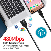 Câble USB de charge rapide 3A à bas prix en gros, compatible avec iPhone 13 Pro Max Mini, câble de synchronisation de données de charge rapide pour téléphone
