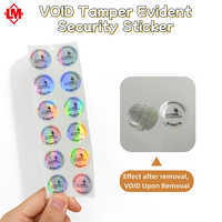 Etiqueta de Seguridad Holográfica VOID a Prueba de Manipulación, Etiqueta PET Personalizada que Revela una Huella Después de su Eliminación, Anti-Falsificación