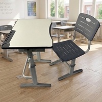 2025 Usine En Gros De Haute Qualité Réglable Hauteur École Bureau Et Chaise Ensemble