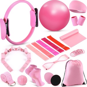 CZFIT Custom Logo <b>Yoga</b> Starter Kit <b>Yoga</b> Ring Ball <b>Pilates</b> 3 Resistance Bands for Fitness <b>Pilates</b> Kit <b>Yoga</b> Set - Product Image 1