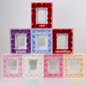 Cadre photo en acrylique avec rose éternelle, boîte à fleurs de luxe, cadeaux pour la fête <span class=keywords><strong>des</strong></span> mères, la Saint-Valentin, l'anniversaire, décoration de la maison - Product Image 2