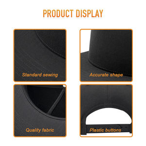 Casquette de baseball plate à visière pare-soleil pour homme, en laine Heycap, doublure intérieure, logo personnalisé, style sportif et cool, vente en gros - Product Image 4