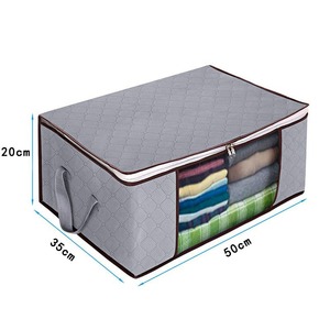 Sac de rangement pour couettes, grande capacité, boîte de rangement pliable pour vêtements, organisateur de couettes pour la maison et la garde-robe - Product Image 4