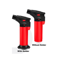Vente en gros d'allume torche coupe-vent bon marché briquet rechargeable pour fumer du tabac Allume-cigare à gaz Jet flamme