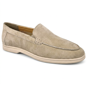 Dlords MU202 Mocasines de Ante Marrón para Hombre, Forro de Malla, Entresuela de EVA, Suela de Goma Antideslizante y Antiolor, Casuales para Todas las Estaciones - Product Image 1