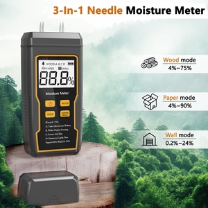 Proveedor de fábrica Materiales de construcción Probador de contenido de humedad Detector de humedad de papel con medidor de humedad de pared LCD grande - Product Image 3
