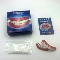 Cosmétiques dentaires : Kit de prothèses dentaires amovibles, gel modelable pour remplissage, appareil dentaire en silicone, kit de relineage de prothèses, kit de dents artificielles