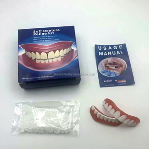 Cosmétiques dentaires Beauté buccale Gel moulable pour facettes dentaires Remplissage de dents Appareils dentaires Kit de rebasage en silicone pour prothèses dentaires Kit de dents artificielles - Product Image 1