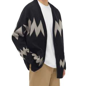 Custom OEM & ODM Long Sleeve Knit Jacquard <b>Cardigan</b> <b>Sweaters</b> V Neck Men Clothes Fashion Knitted <b>Cardigan</b> <b>Sweater</b> Men - Product Image 6