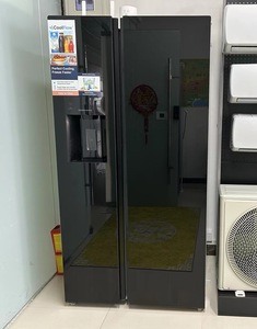 Side by Side Double Door Built-In Stainless Steel Fridge Auto-Defrost Direct Cooling Energy Class 250L+ Capacity Door Handles - Product Image 5