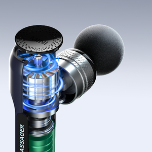 Beoka Metal de alta calidad Mini Muscle 5 Head pistola de masaje profesional cuerpo de tejido profundo máquina de masajeador Facial portátil - Product Image 3