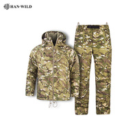 Combinaison tactique camouflage - Veste tactique d'hiver pour homme - Pantalon de travail multi-poches - Ensemble d'uniformes - Combinaison tactique camouflage
