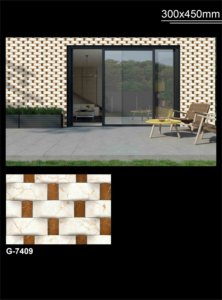 2022 Nouvelle Collection Carreaux antidérapants les plus vendus 9mm d'épaisseur 300x450mm Asie Carreaux Élévation Carreaux de céramique Pour temps froid. - Product Image 4