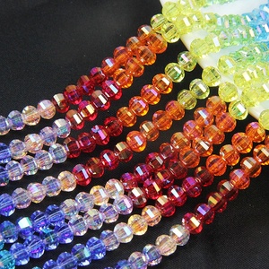 Bán Buôn Rondelle Áo Mặt Pha Lê Hạt AB Màu Vòng Glass Bead Loose Spacer Hạt Đối Với Trang Sức Làm DIY - Product Image 1