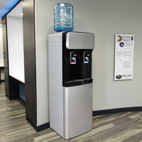 Distributeur d'eau automatique chaud et froid de type compresseur pour la maison et l'hôtel, en plastique électrique
