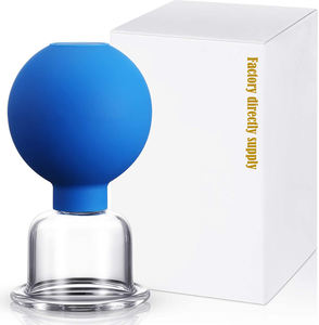 Penyedot vakum bekam wajah 55mm, bekam karet silikon, terapi pijat wajah, bohlam penyedot karet - Product Image 2