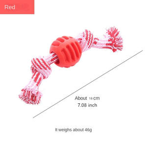 Toptan köpek oyuncağı TPR Chewer eğitim oyuncak özel pamuk halat diş sağlığı için interaktif Pet oyuncaklar Pet çiğnemek oyuncak - Product Image 6