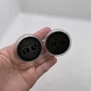 Pièce commémorative souvenir en cuivre plaqué, style gothique, avec motifs Ouija, clairvoyance ou ange de la mort, pour la prévision des décisions Oui/Non - Product Image 6