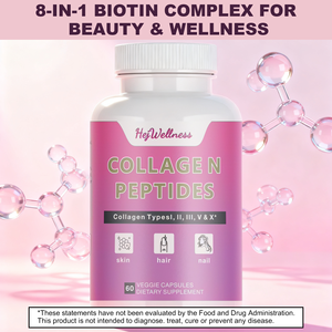 แคปซูลคอลลาเจนเปปไทด์ฉลากส่วนตัวรองรับแคปซูลอาหารเสริมเพื่อสุขภาพเส้นผมและเล็บผิวด้วยคอลลาเจนเปปไทด์ที่ออกฤทธิ์ทางชีวภาพ - Product Image 2
