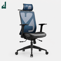 Chaise de bureau exécutive à dossier haut en maille, design moderne, avec roulettes, prête à être expédiée