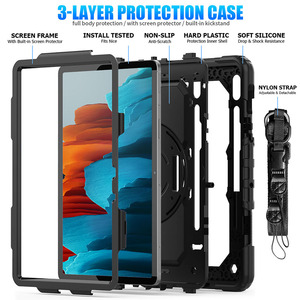 Ksentry nhiệm vụ nặng nề PC <span class=keywords><strong>Silicone</strong></span> trường hợp cho <span class=keywords><strong>iPad</strong></span> <span class=keywords><strong>Mini</strong></span> 5 vỏ từ bàn phím xoay 360 khe cắm bút chống sốc chống cháy nổ - Product Image 2