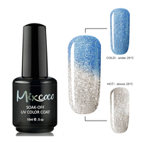 Vernis à ongles gel oem de marque Mixcoco, marque privée, changement de température de couleur, vente en gros, haute qualité pour fournitures de salon de manucure
