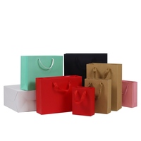 Sacs en papier personnalisés en gros avec logo, impression offset de luxe, sacs fourre-tout colorés pour cadeaux avec poignées pour bougies