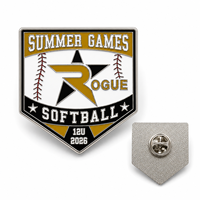 Pins de collection personnalisés pour softball – Badges en métal émaillé avec logo d'équipe pour tournois et événements sportifs