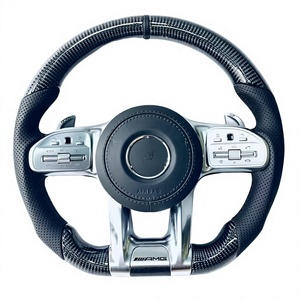 Volante de Fibra de Carbono con Cuero para Mercedes-Benz AMG GT W211 W205, Compatible con el Modelo Clase G - Product Image 6