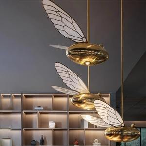 โคมไฟระย้ารูปทรงผึ้งสำหรับสำนักงานขาย ล็อบบี้โรงแรม พื้นที่ต้อนรับ ร้านอาหาร งานศิลปะตกแต่งแบบผสมผสาน - Product Image 2