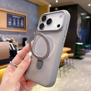 Funda Protectora de Lujo para Lente de Cámara con Anillo Magnético y Soporte para <span class=keywords><strong>iPhone</strong></span> <span class=keywords><strong>11</strong></span> 13 14 15 16 Plus y <span class=keywords><strong>iPhone</strong></span> 17 Pro Max - Product Image 4