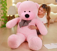 Ours en peluche géant CPC CE, logo personnalisé, jouet en peluche avec porte-clés en peluche en forme de cœur pour cadeau de la Saint-Valentin, oreillers en peluche