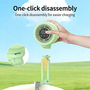 कस्टम ई मोड स्ट्रोलर प्रशंसक शांत ओसिलेशन और डिजिटल डिस्प्ले के साथ बेबी हेटस्ट्रोक को बाहर से रोकता है - Product Image 3