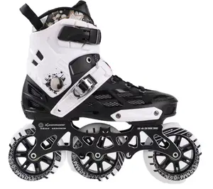 YSMLE Patins Unisexe Outdoor Fitness 3 Roues 110mm Patins de Vitesse en Ligne - Product Image 1