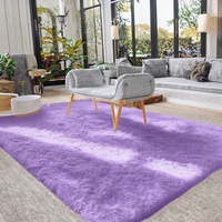 Modern Solid Color Super Soft Shaggy Plush Area Rug Extra Thick Non-Slip Machine Washable for Bedroom Living Room