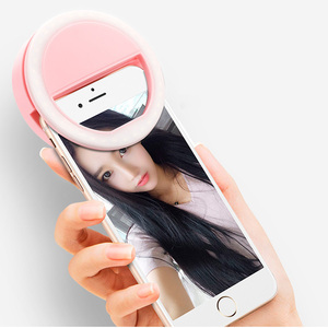 Selfie <span class=keywords><strong>Light</strong></span> Lens Smartphone LED <span class=keywords><strong>Ring</strong></span> Flash <span class=keywords><strong>Light</strong></span> téléphone Selfie Lamp Camera Lens freiser Versand Lumiere Phone Portable - Product Image 3