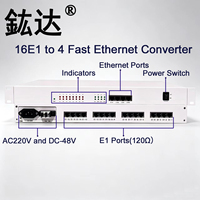 Convertisseur d'interface 16E1 vers Ethernet, convertisseur de protocole d'interface
