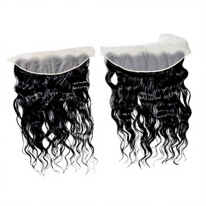 Yamuna Enterprises - Extensiones de Cabello Frontales Rizadas con Encaje Transparente HD, Cabello Virgen Remy Indio de 20 Pulgadas y 13x6, Todos los Colores, Se Pueden Teñir - Product Image 1