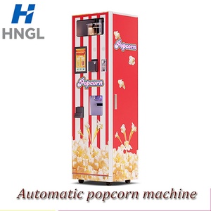 Carrito Expendedor Automático de Palomitas de Maíz Caramelizadas Rojas para Negocios con Máquina de Monedas - Product Image 3