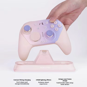 <span class=keywords><strong>MOBAPAD</strong></span> Nouveau modèle 2pro2-HD Manette de jeu Support de charge Entièrement automatique Démarrage/Arrêt de la charge Matériel ABS avec éclairage RVB - Product Image 5
