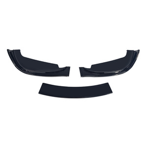 ลิ้นกันชนหน้าสำหรับ BMW E46 M3 ปี 1998-2005 แบบ 3 ชิ้น วัสดุ PP สีดำเงา ลายคาร์บอน - Product Image 2